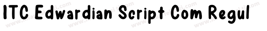 ITC Edwardian Script Com Regular字体转换